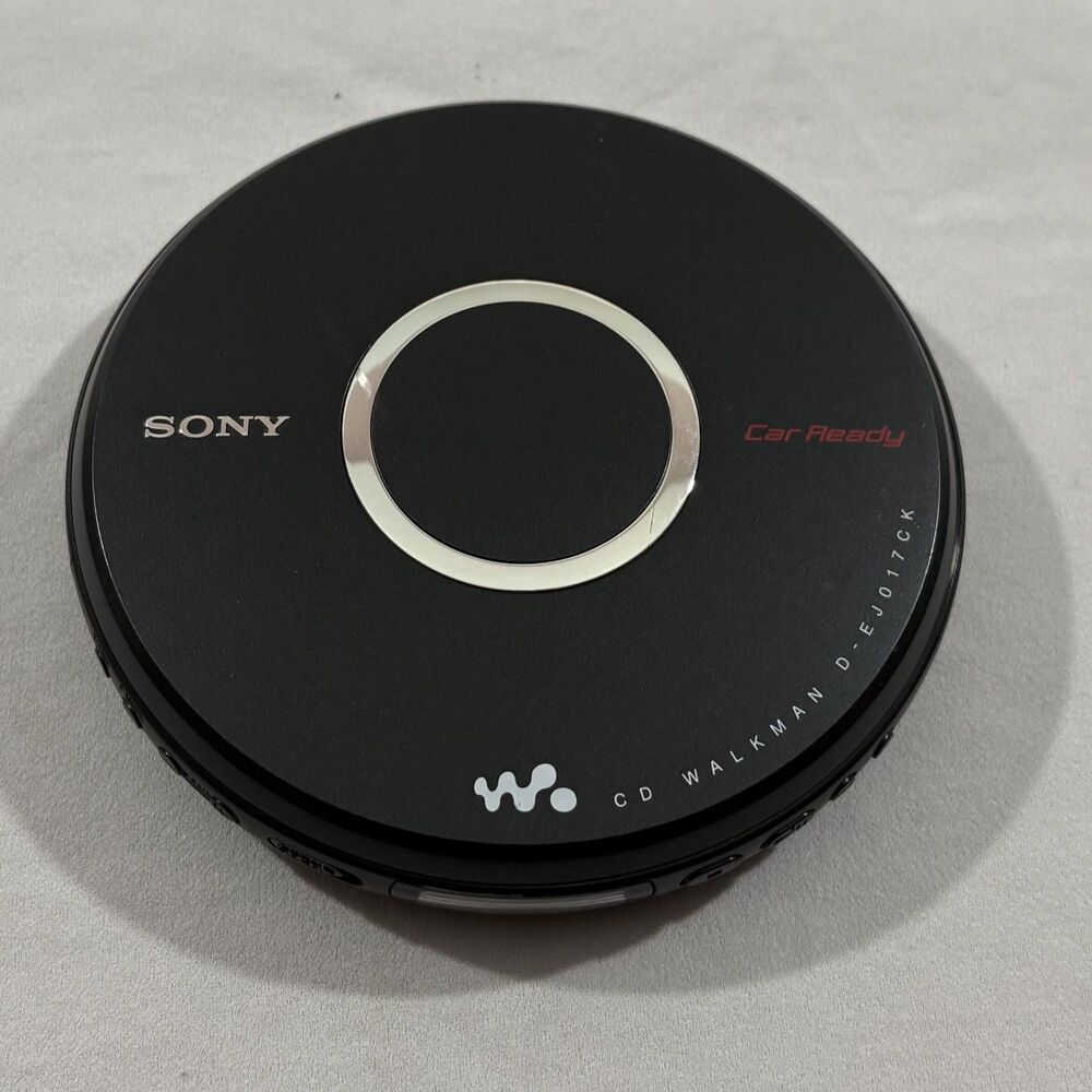 Sony Walkman CD Player D-EJ017CK Black Portable Car Ready Mega Bass Tested